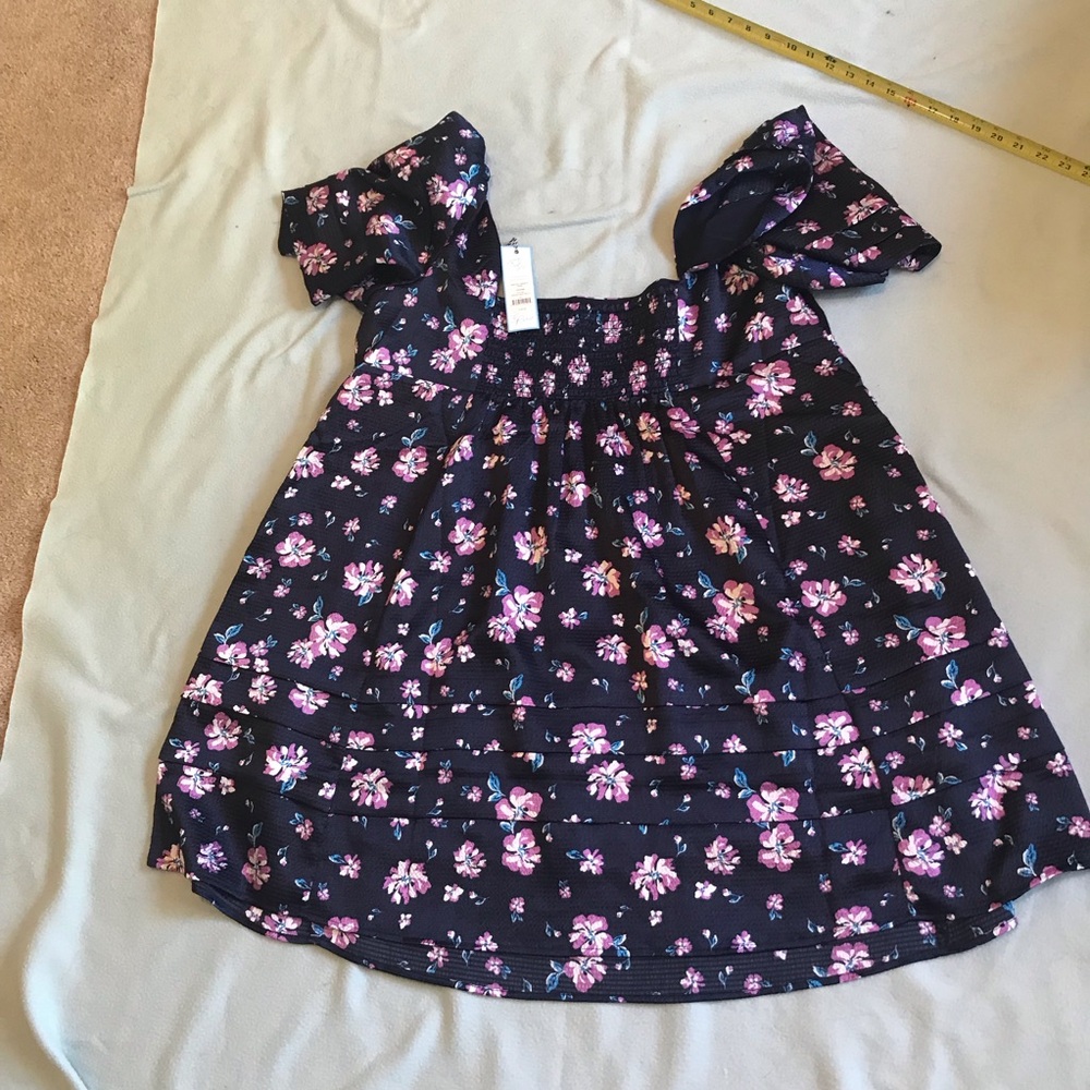 Draper James Blue New with Tags Floral Babydoll Dress - Picture 2 of 7
